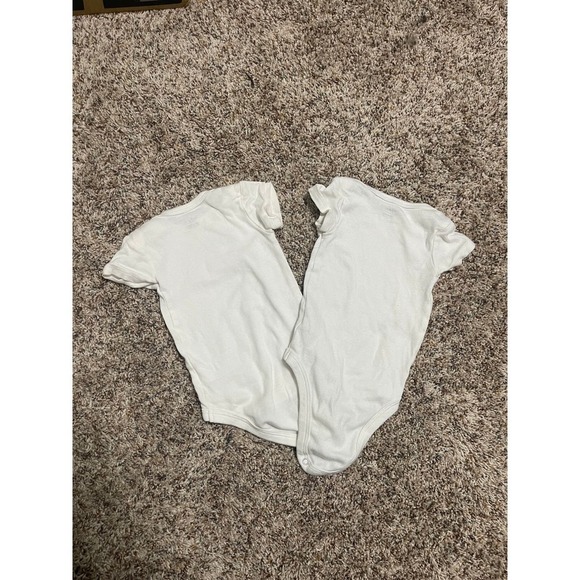 Gerber 2-Pack White Short-Sleeve Onesies - Picture 1 of 3